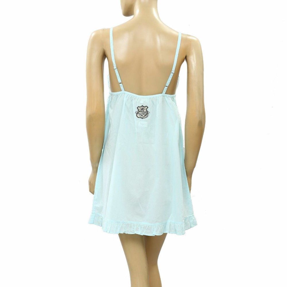 Odd Molly Anthropologie Once In A While Lace Slip Mini Dress Cotton S-1 220002 - Picture 4 of 4